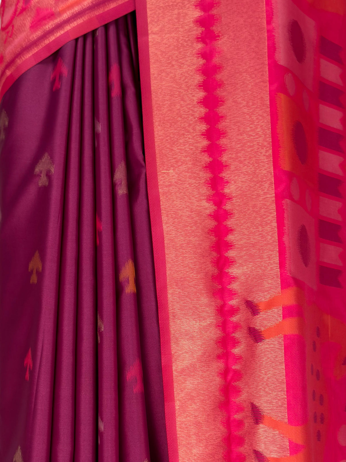 MIMOSA Wine Saree Saree — fleets shot full lifestyle