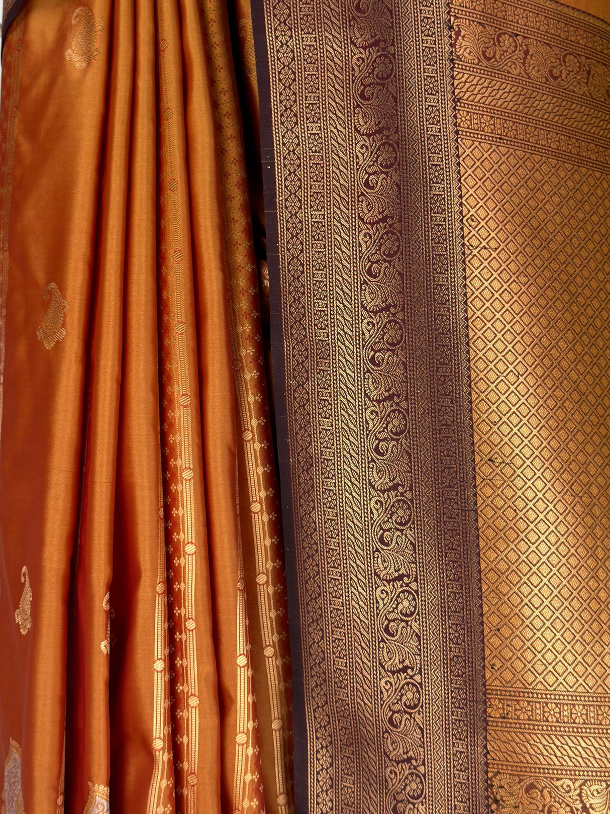 MIMOSA Mustard Kanjivaram Art Silk Saree — fleets shot full lifestyle