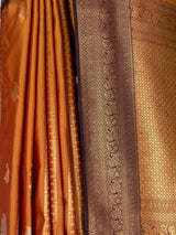 MIMOSA Mustard Kanjivaram Art Silk Saree — fleets shot full lifestyle