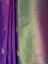 MIMOSA Purple Kanjivaram Art Silk Saree — fleets shot full lifestyle