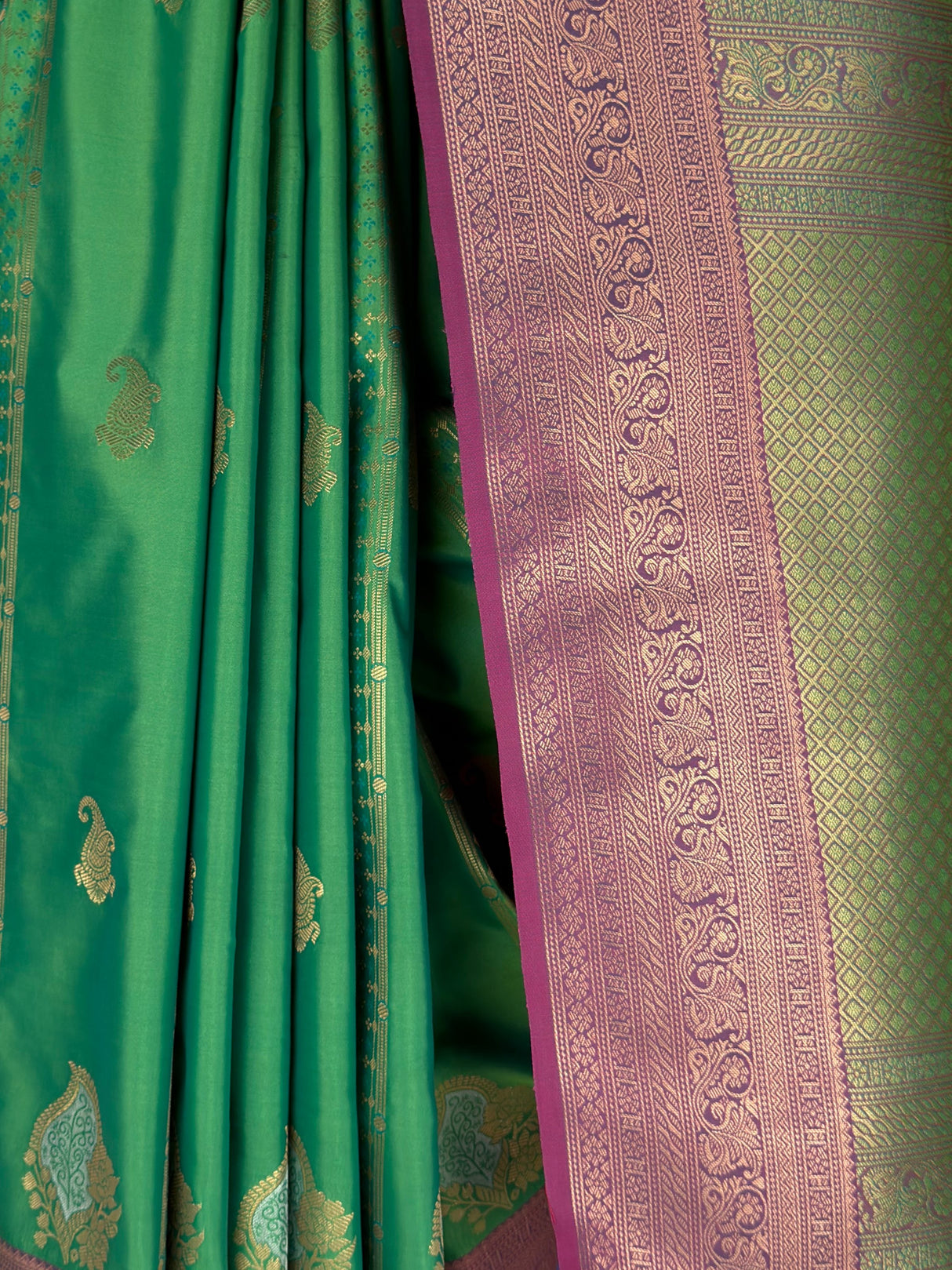 MIMOSA Rama Kanjivaram Art Silk Saree — fleets shot full lifestyle