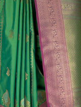 MIMOSA Rama Kanjivaram Art Silk Saree — fleets shot full lifestyle