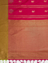 MIMOSA Rani Kanjivaram Art Silk Saree — pallu and zari work detail