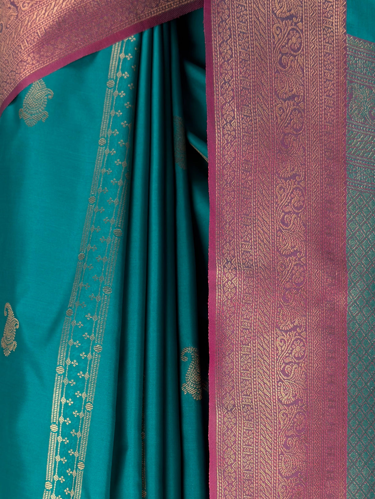 MIMOSA Sapphire Kanjivaram Art Silk Saree — fleets shot full lifestyle