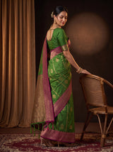 MIMOSA Green Saree Saree — pose 5 styling detail