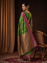 MIMOSA Green Saree Saree — pose 7 styling detail
