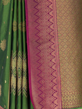 MIMOSA Green Saree Saree — fleets shot full lifestyle