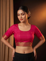 MIMOSA Rani Saree Saree — blouse close-up