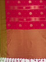 MIMOSA Rani Saree Saree — pallu and zari work detail