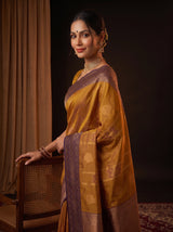 MIMOSA Rust Saree Saree — pose 10 styling detail