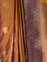 MIMOSA Rust Saree Saree — fleets shot full lifestyle