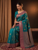 MIMOSA Sapphire Saree Saree — pose 8 styling detail