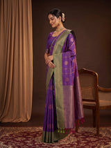 MIMOSA Violet Saree Saree — pose 3 styling detail