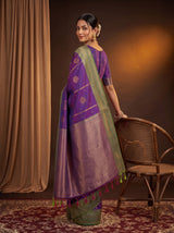 MIMOSA Violet Saree Saree — pose 7 styling detail