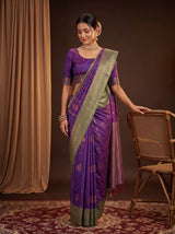 MIMOSA Violet Saree Saree — pose 9 styling detail