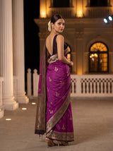MIMOSA Lavender Saree Saree — pose 7 styling detail