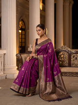 MIMOSA Lavender Saree Saree — pose 8 styling detail