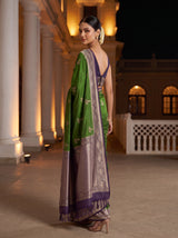 MIMOSA Olive Saree Saree — pose 7 styling detail
