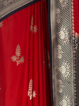 MIMOSA Red Saree Saree — fleets shot full lifestyle