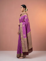 MIMOSA Lavender Saree Saree — pose 3 styling detail