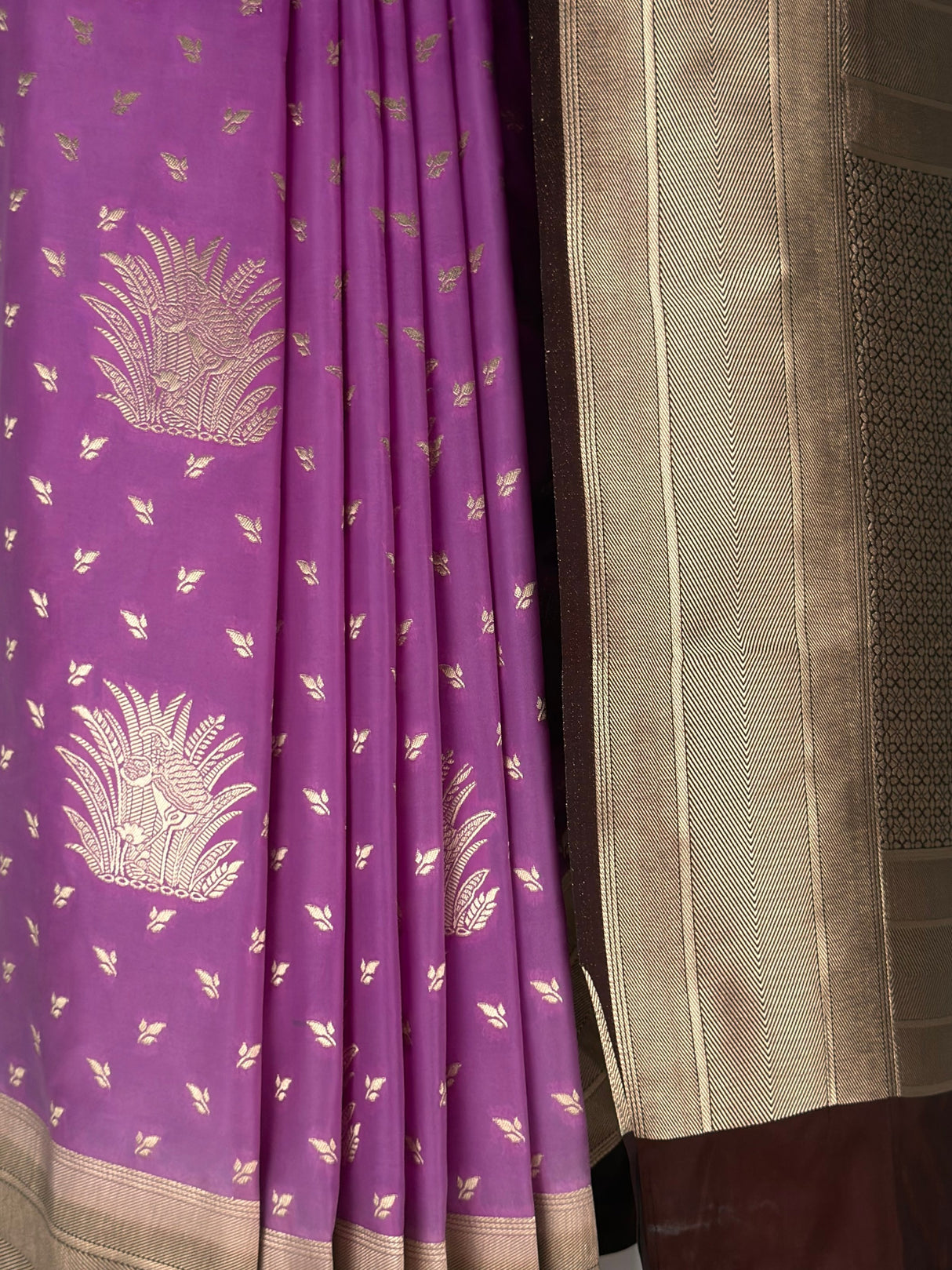 MIMOSA Lavender Saree Saree — fleets shot full lifestyle