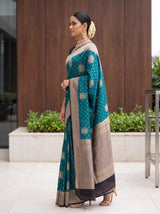 MIMOSA Sapphire Saree Saree — pose 3 styling detail