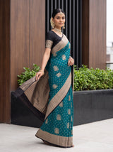 MIMOSA Sapphire Saree Saree — pose 9 styling detail