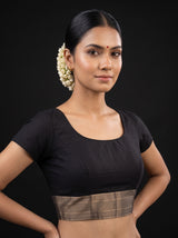 MIMOSA Sapphire Saree Saree — blouse close-up