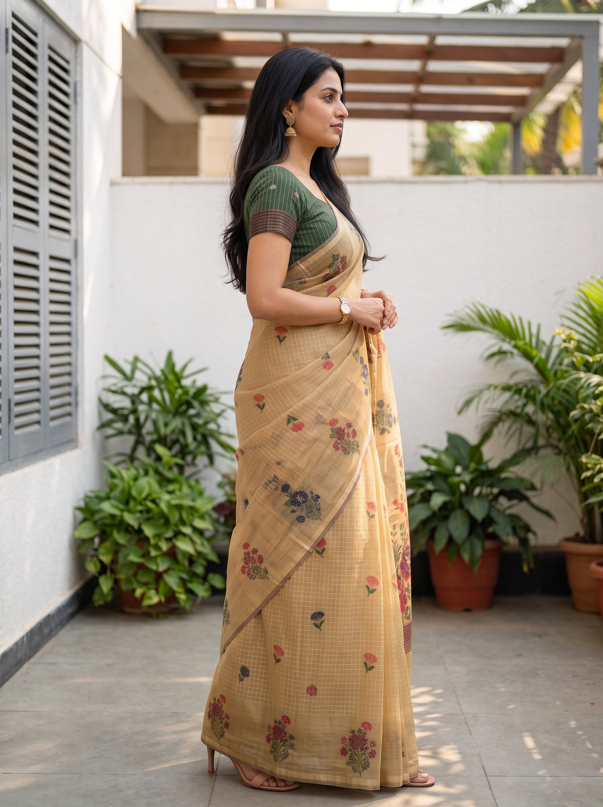MIMOSA Saree Saree — pose 3 styling detail