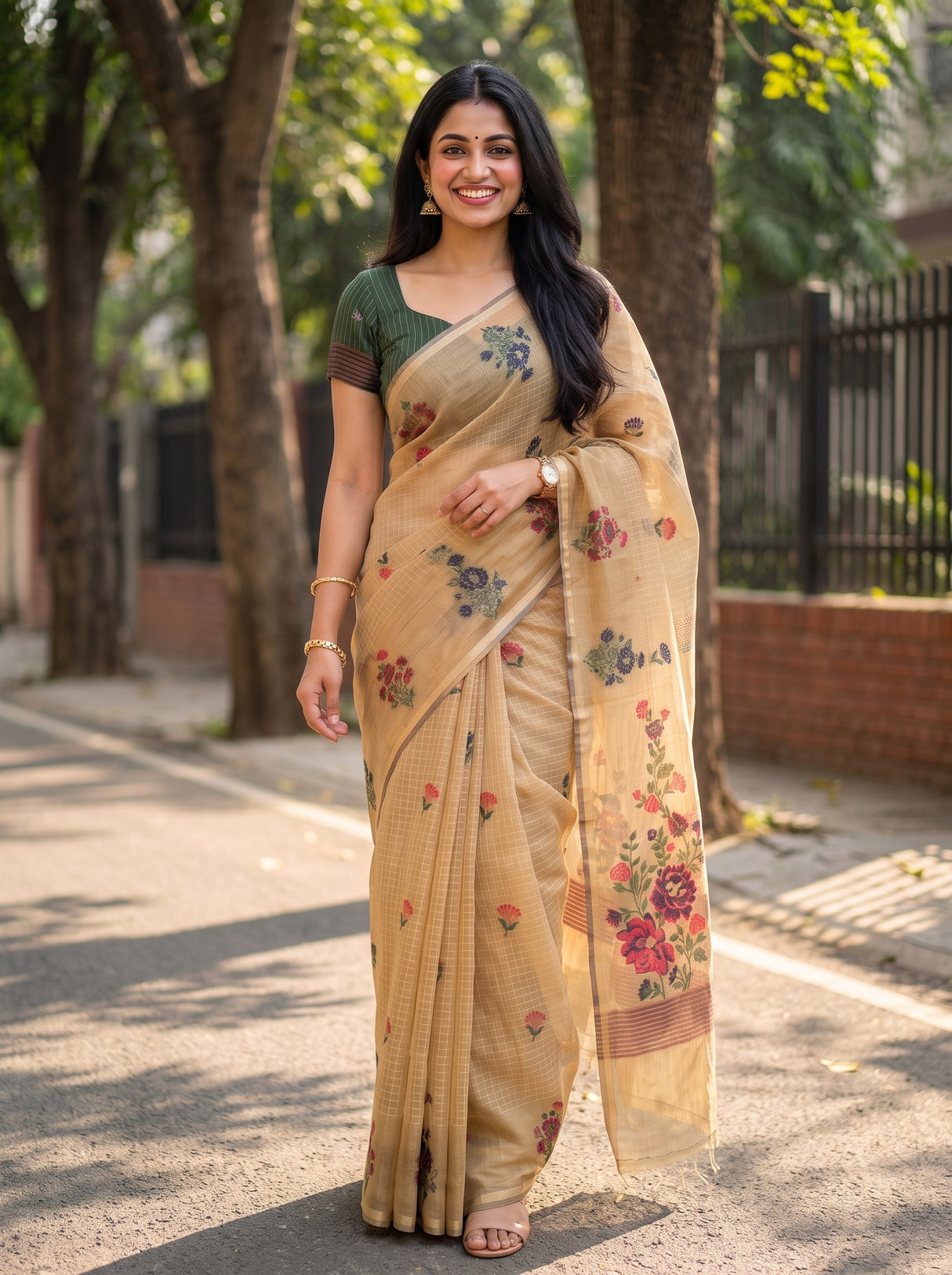 MIMOSA Saree Saree — pose 6 styling detail