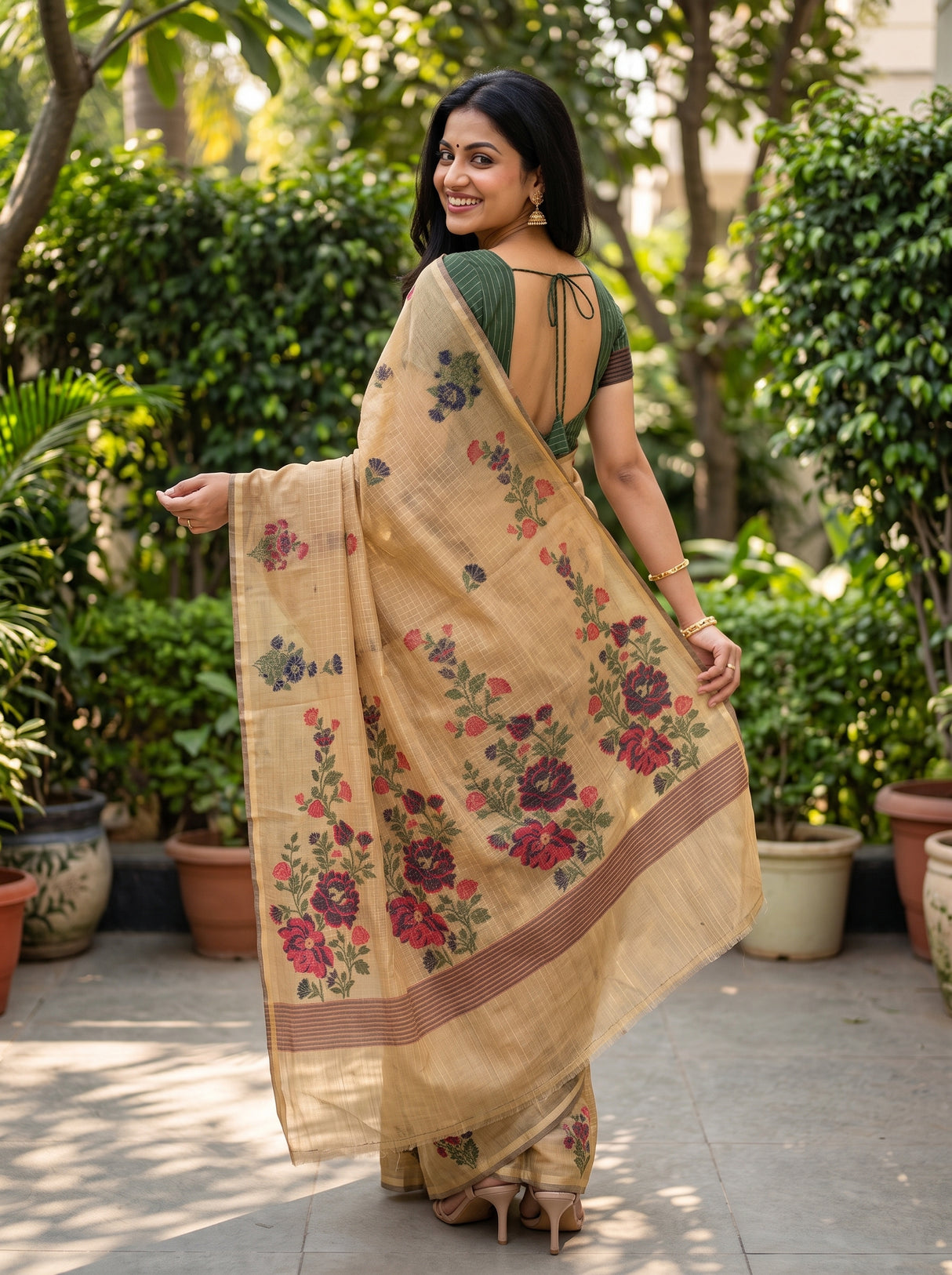 MIMOSA Saree Saree — pose 7 styling detail