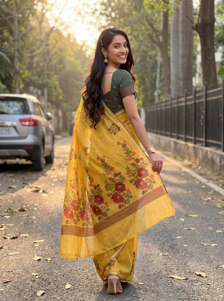 MIMOSA Saree Saree — pose 2 styling detail