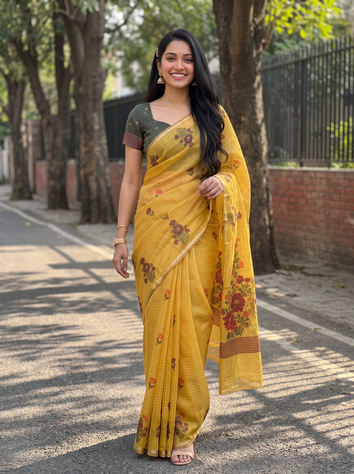 MIMOSA Saree Saree — pose 6 styling detail