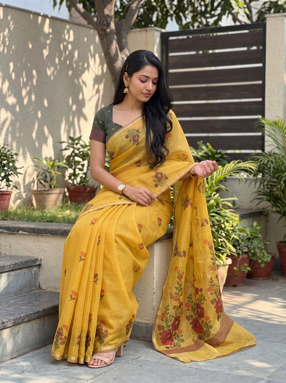 MIMOSA Saree Saree — pose 8 styling detail