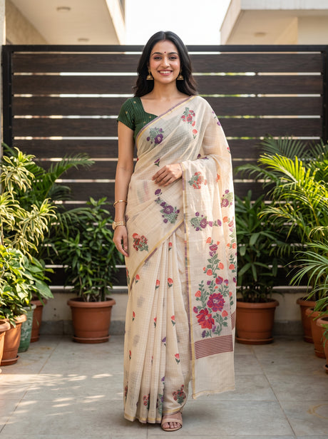 MIMOSA Saree Saree — front view on mannequin