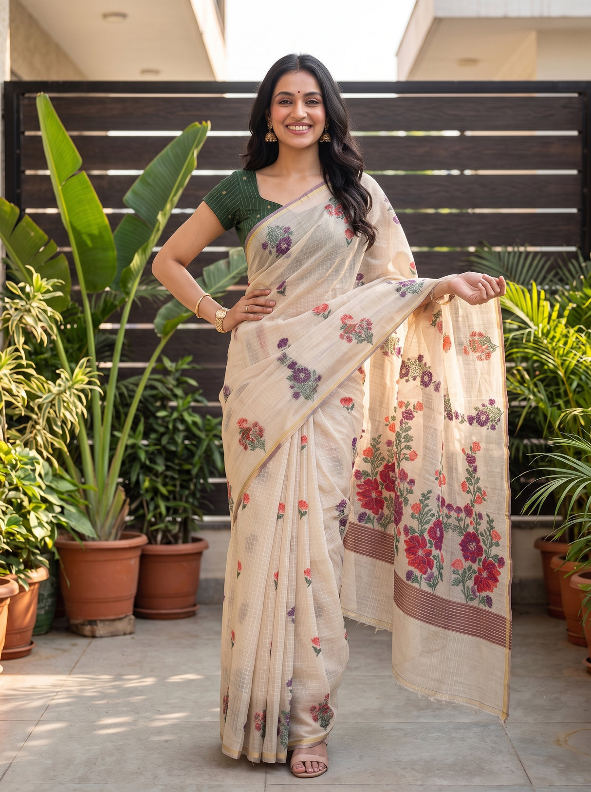 MIMOSA Saree Saree — pose 4 styling detail