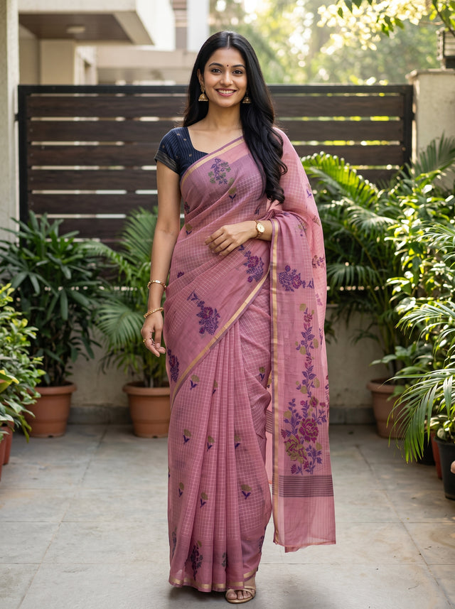 MIMOSA Saree Saree — front view on mannequin