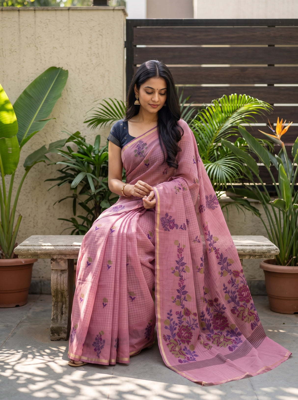 MIMOSA Saree Saree — pose 8 styling detail