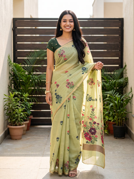 MIMOSA Saree Saree — front view on mannequin
