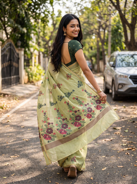 MIMOSA Saree Saree — pose 2 styling detail