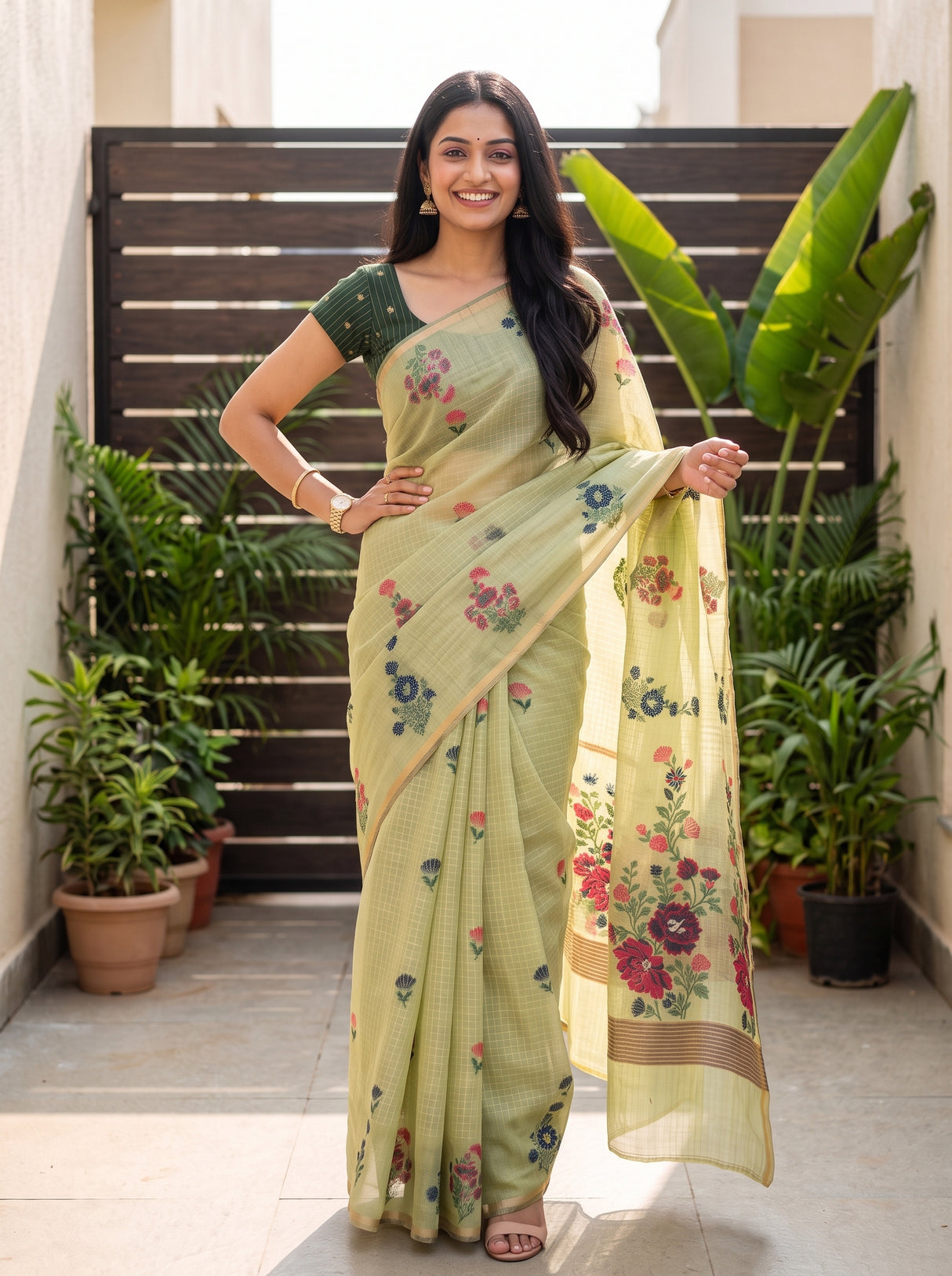 MIMOSA Saree Saree — pose 4 styling detail