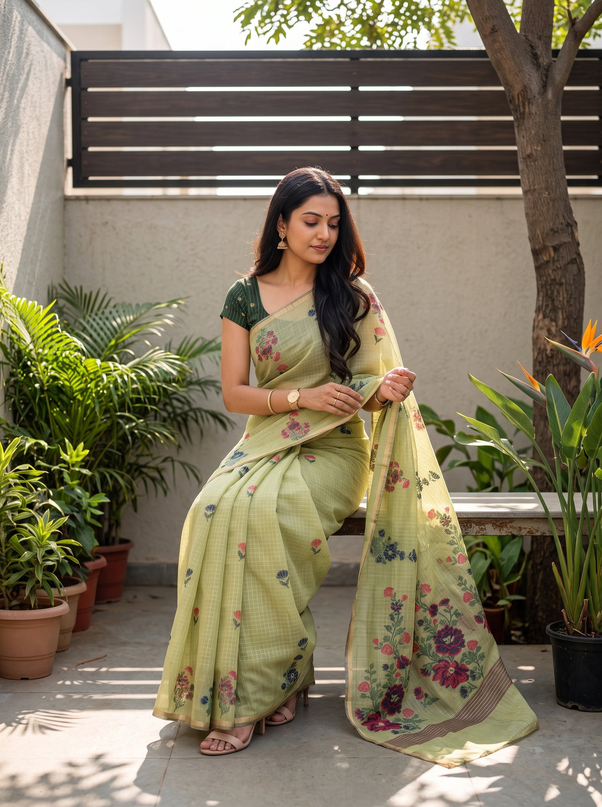 MIMOSA Saree Saree — pose 8 styling detail