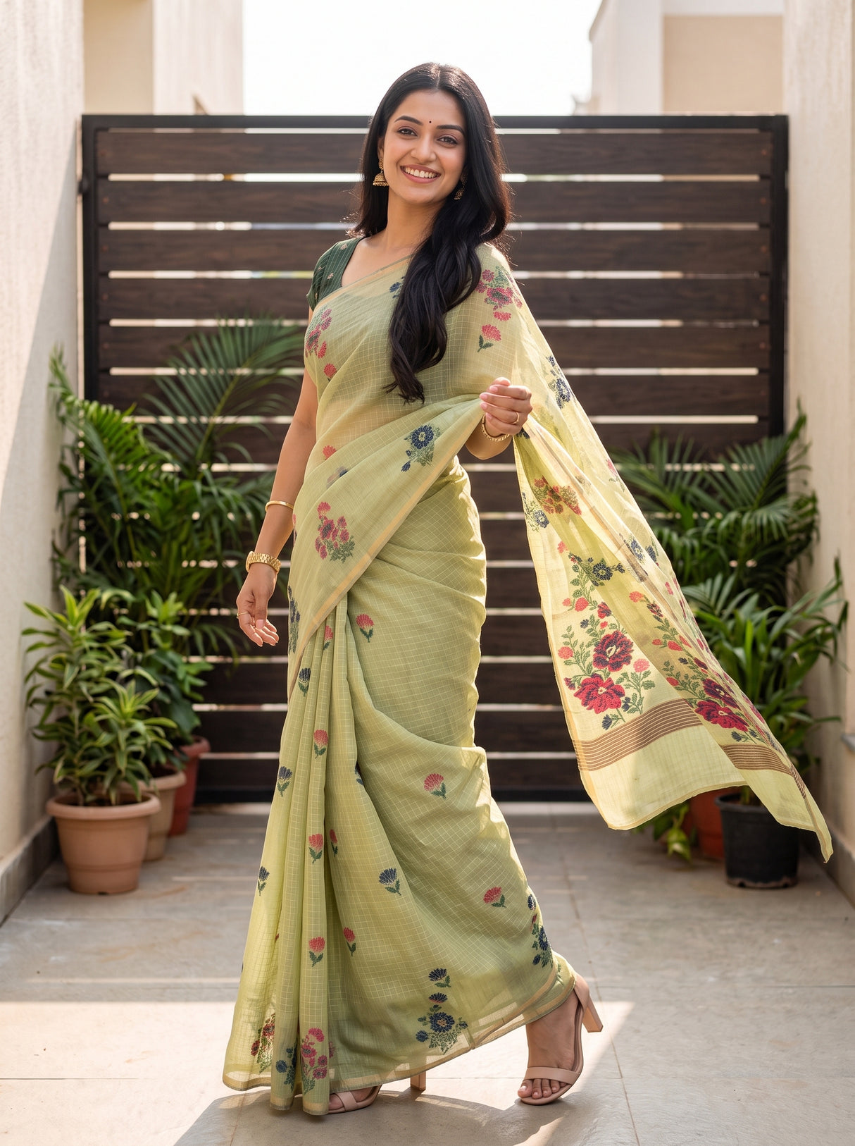 MIMOSA Saree Saree — pose 9 styling detail