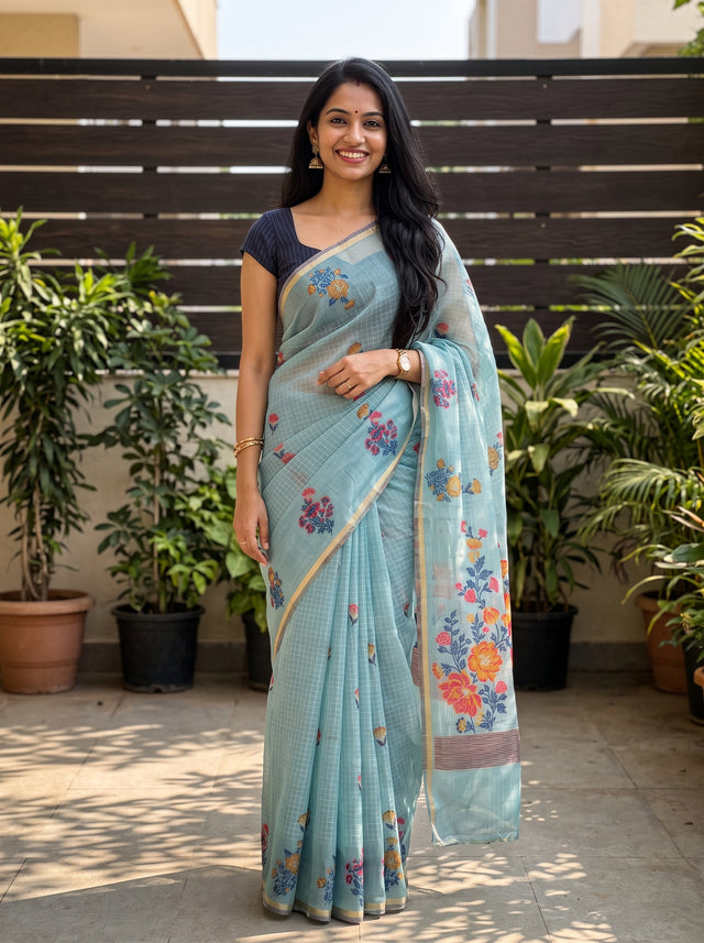 MIMOSA Saree Saree — front view on mannequin