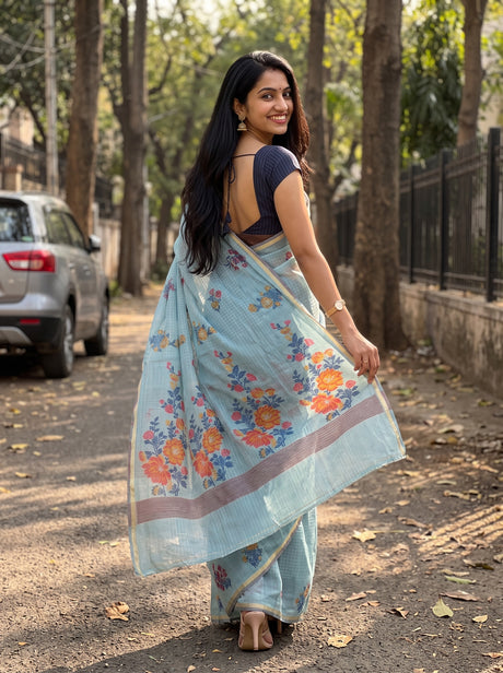 MIMOSA Saree Saree — pose 2 styling detail