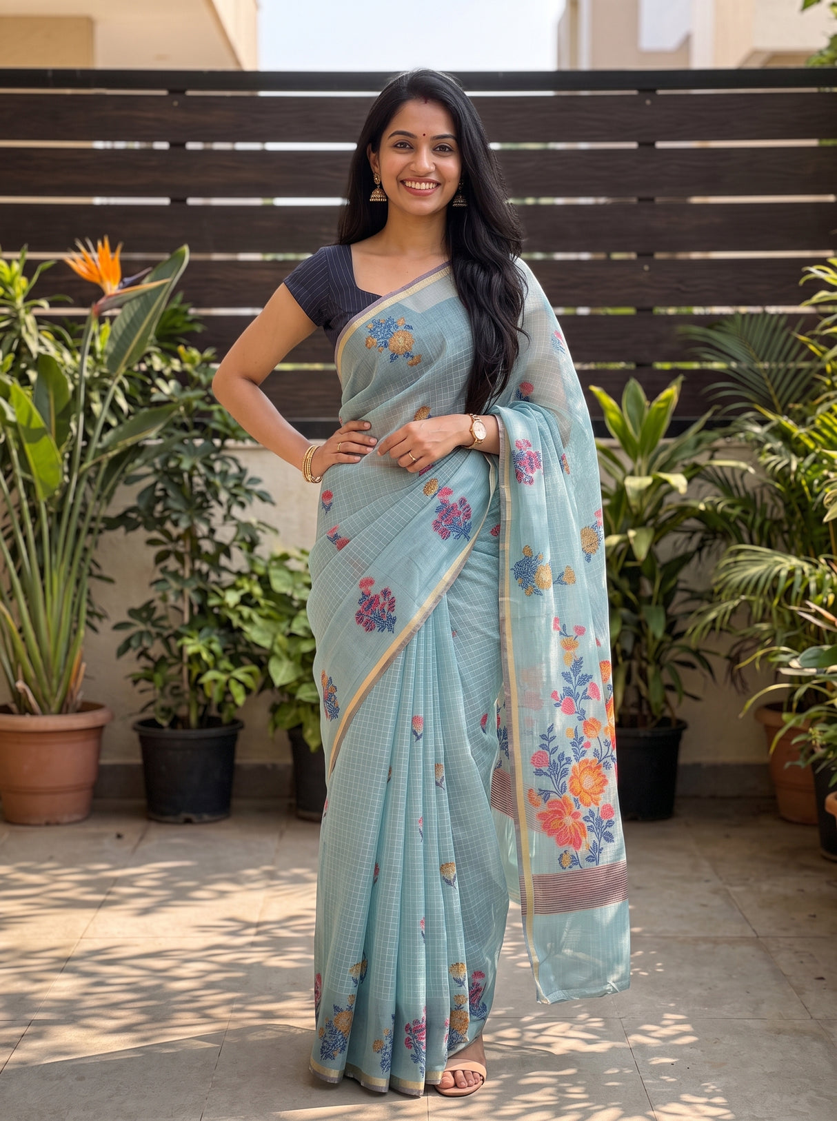 MIMOSA Saree Saree — pose 4 styling detail