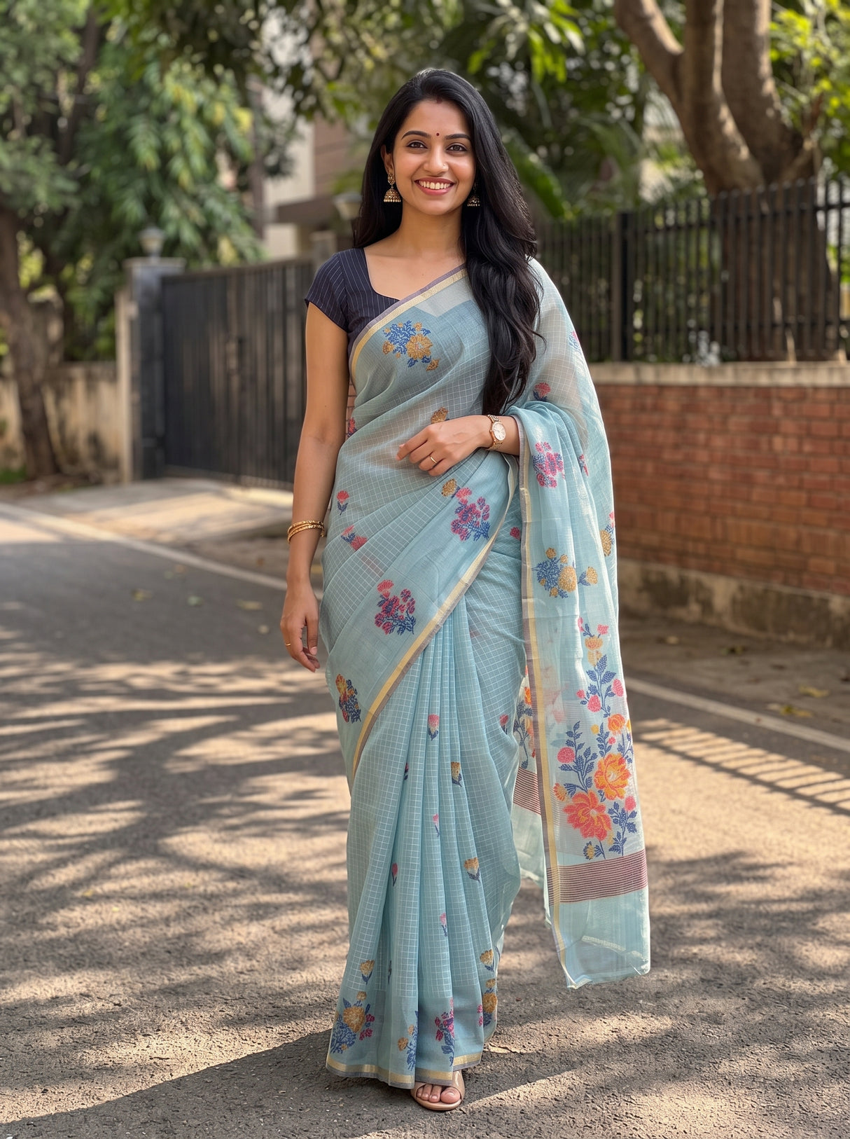 MIMOSA Saree Saree — pose 6 styling detail