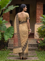 MIMOSA Chiku Saree Saree — pose 2 styling detail