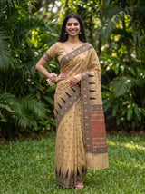 MIMOSA Chiku Saree Saree — pose 4 styling detail