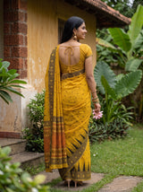 MIMOSA Gold Saree Saree — pose 2 styling detail